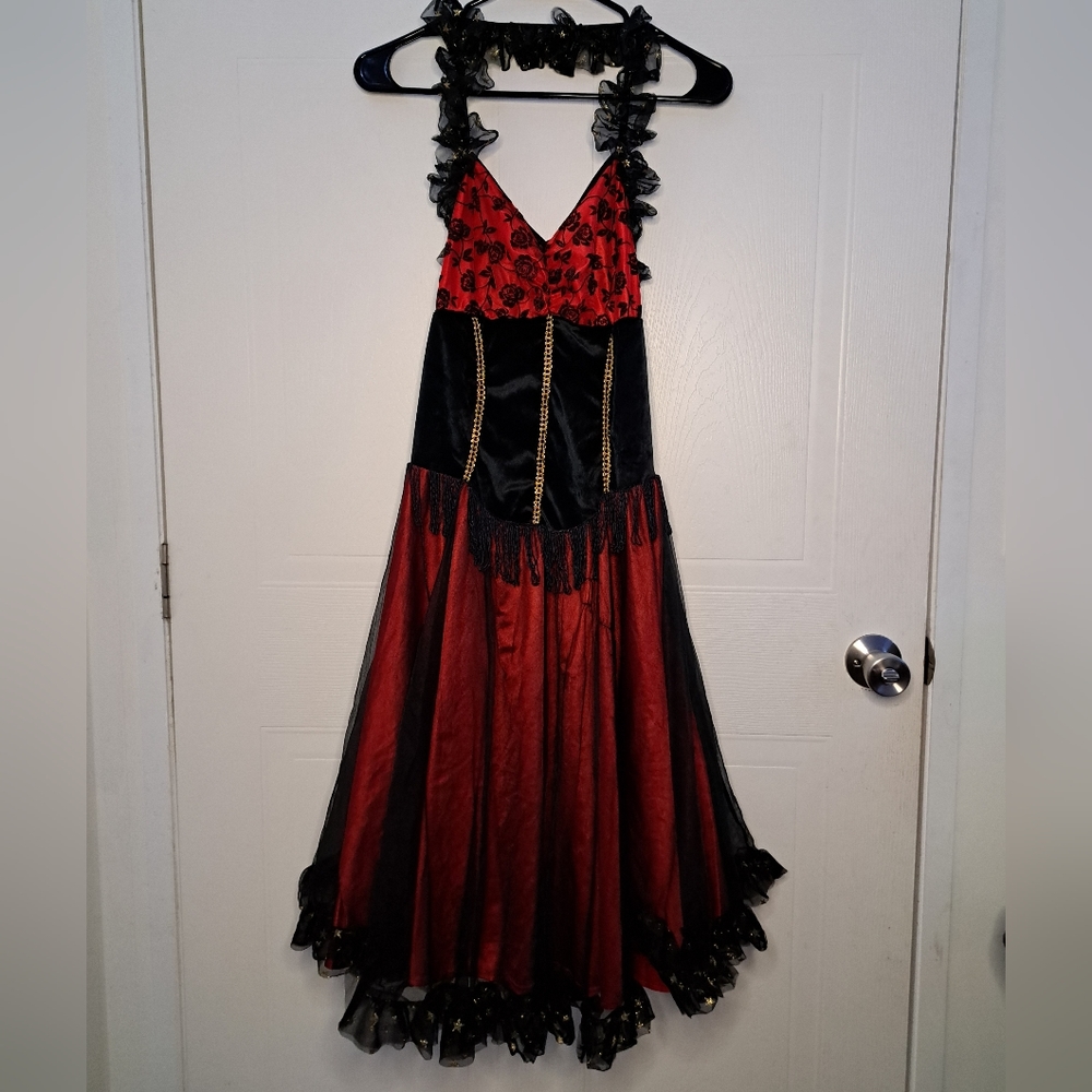 Rubie's Black & Red Costume Dress Size L